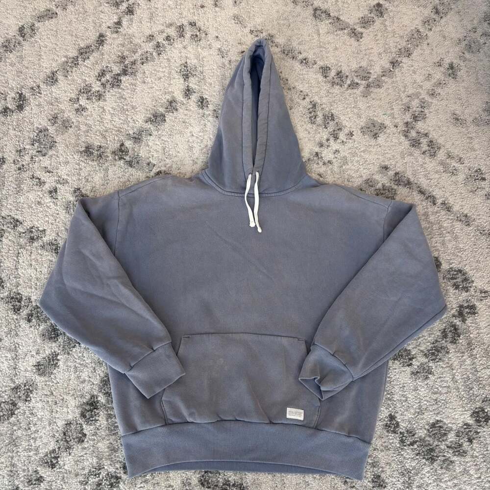Hollister Faded Slate Blue Oversized Hoodie